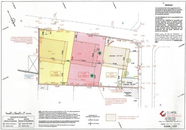 terrain à vendre - 346.0 m2 - GAGNY - 93 - ILE-DE-FRANCE - Century 21 Sweet Home Immobilier